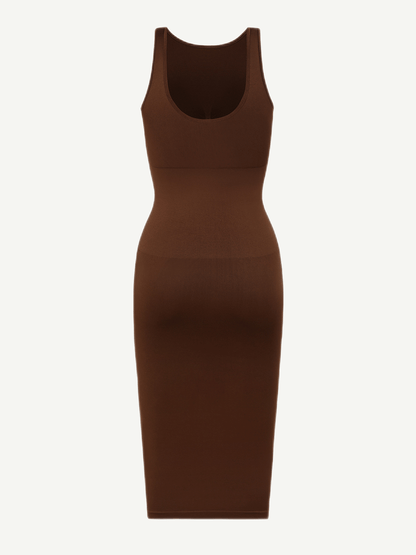 Seamless Eco-friendly Large U-back Built-in Shaper Dress