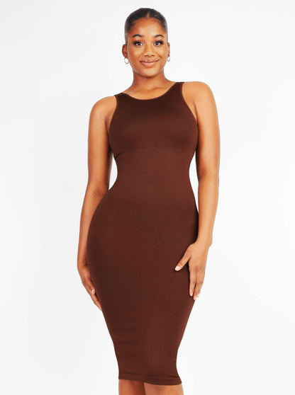 Seamless Eco-friendly Large U-back Built-in Shaper Dress