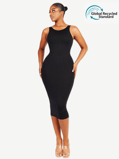 Seamless Eco-friendly Large U-back Built-in Shaper Dress