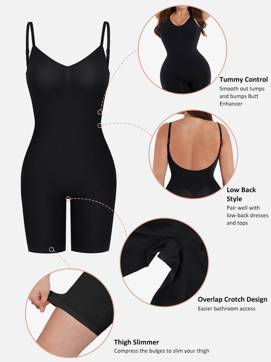 Body Sculpt Backless Seamless Bodysuit