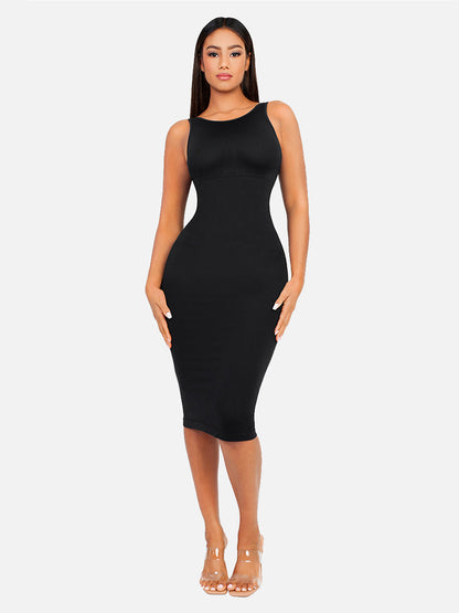 Seamless Eco-friendly Large U-back Built-in Shaper Dress