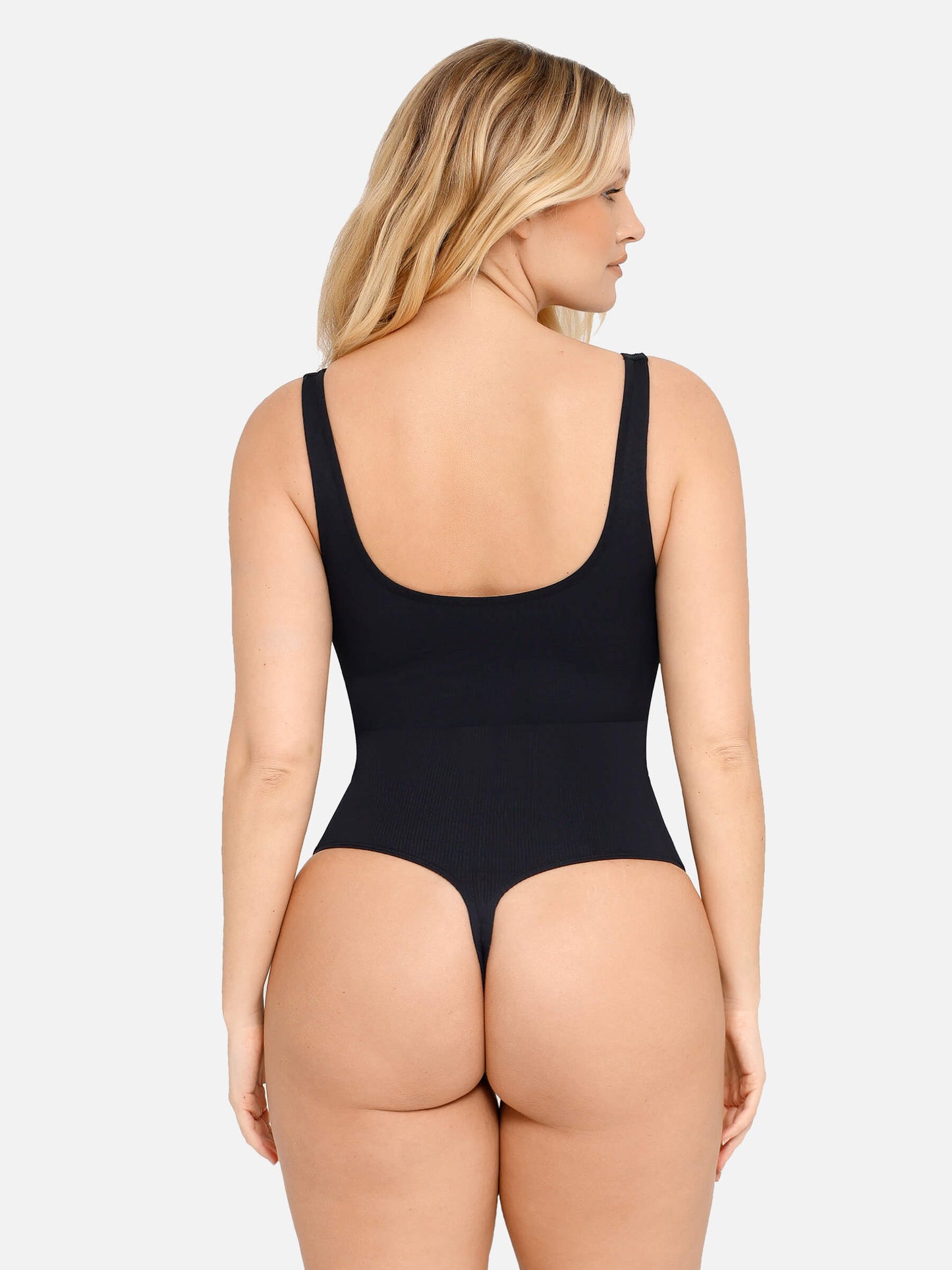 Tummy Control Slimming V Neck Thong Bodysuits