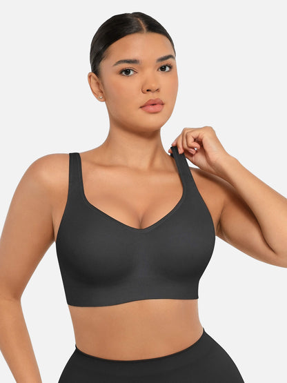 Built-in Soft Cups Full Coverage Wireless Bras