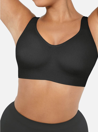 Built-in Soft Cups Full Coverage Wireless Bras