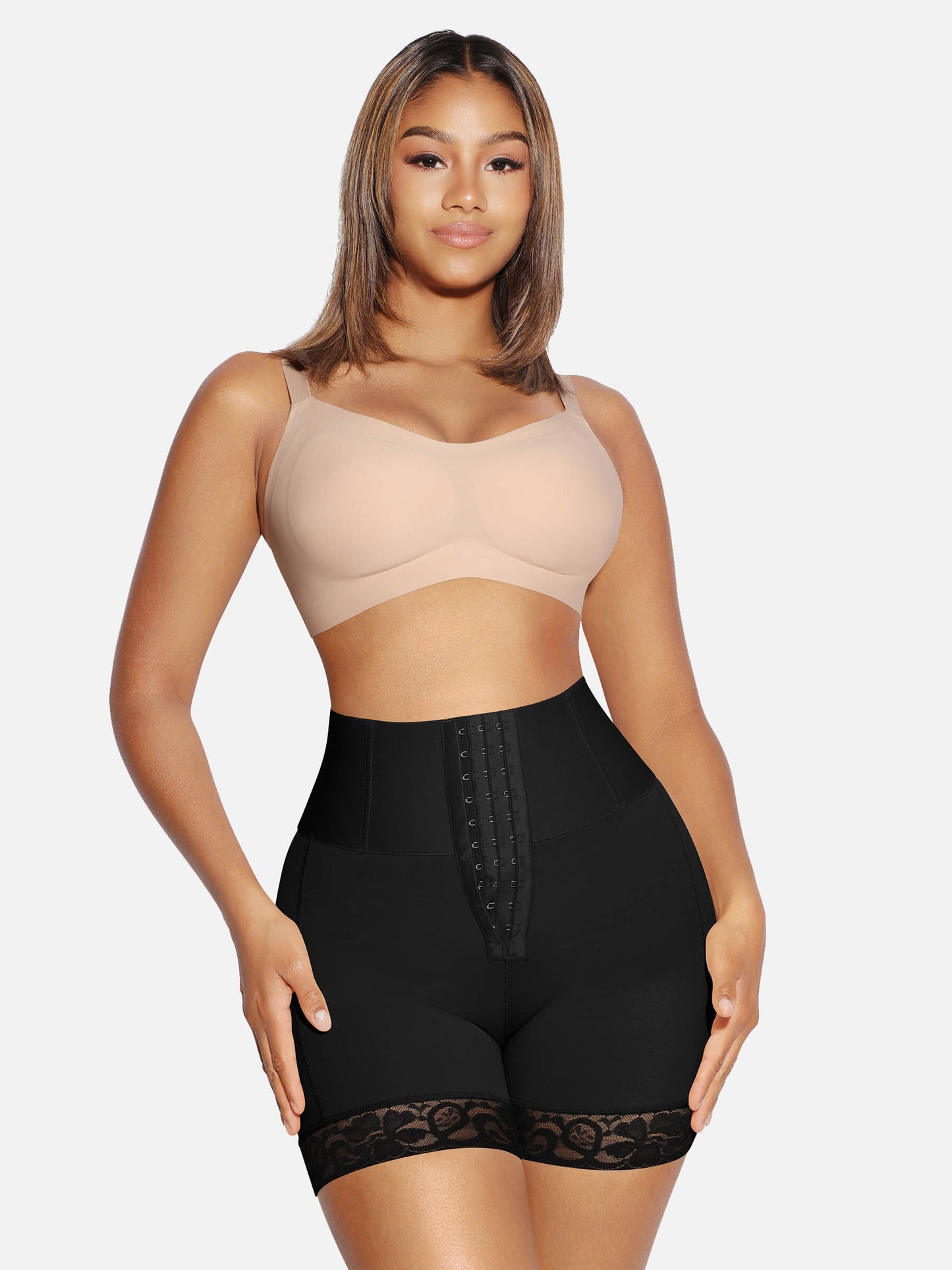 High Waisted Tummy Control Butt Lifter Shorts