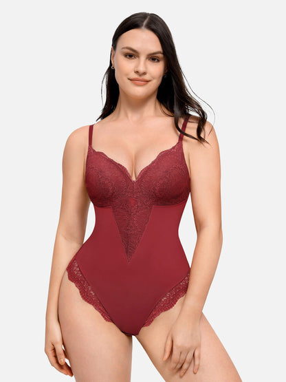 Low-back Ultra-versatile Lace Bodysuit