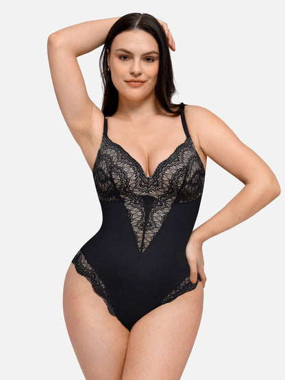 Low-back Ultra-versatile Lace Bodysuit