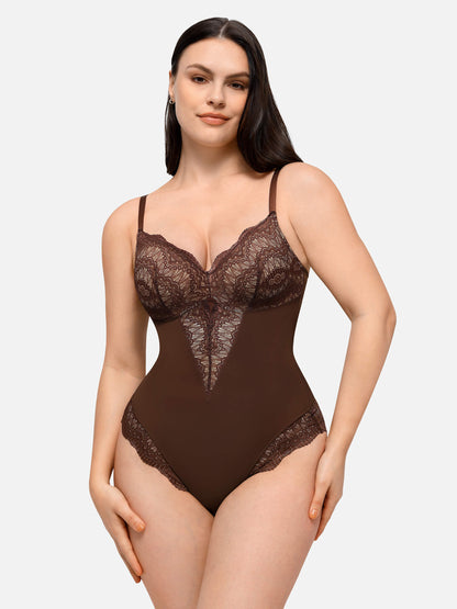 Low-back Ultra-versatile Lace Bodysuit