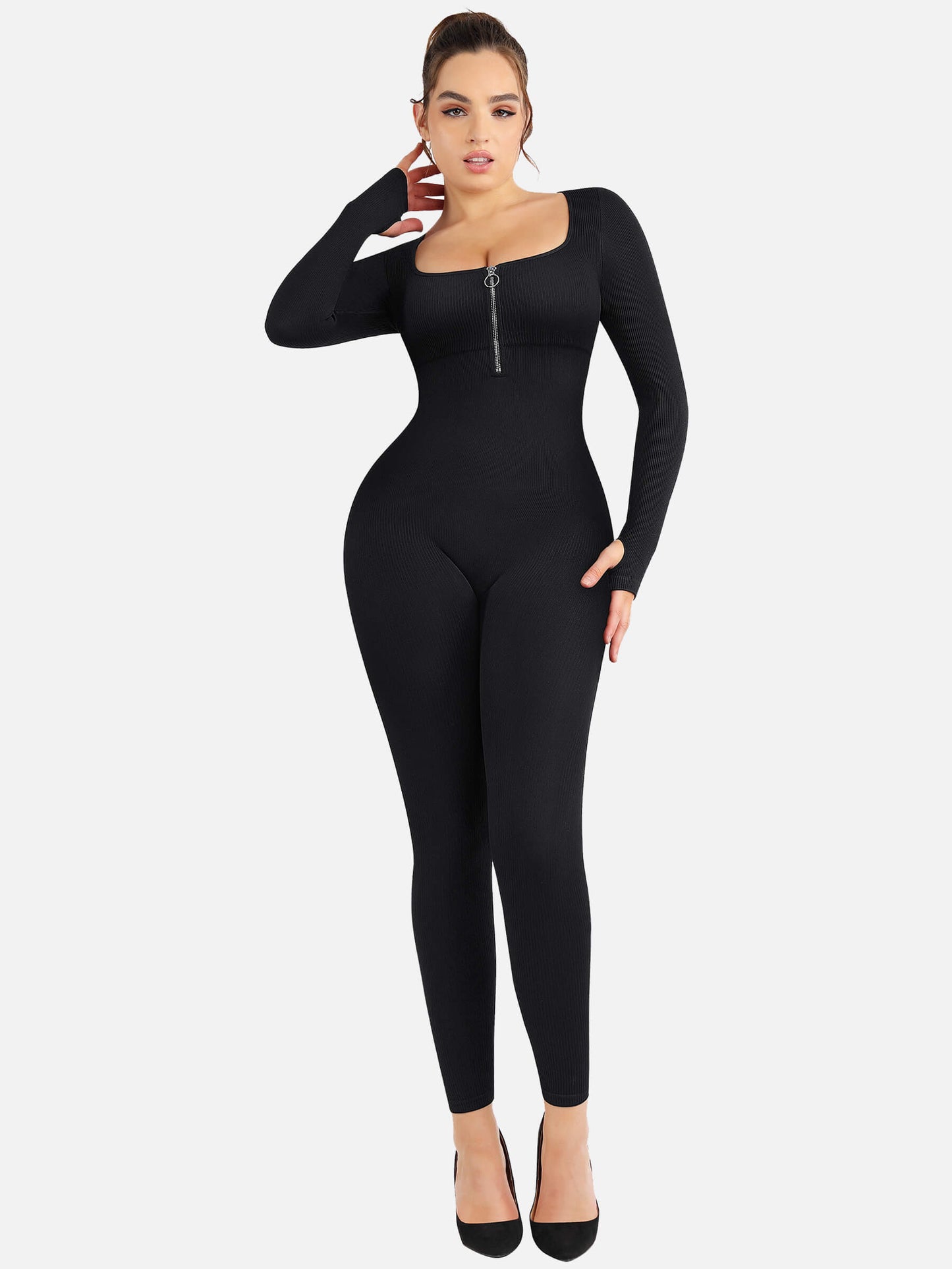 Full Body Tummy Control Long Sleeve Jumpsuits