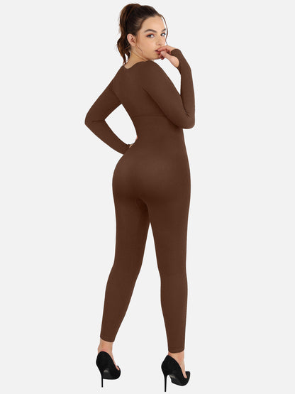 Full Body Tummy Control Long Sleeve Jumpsuits