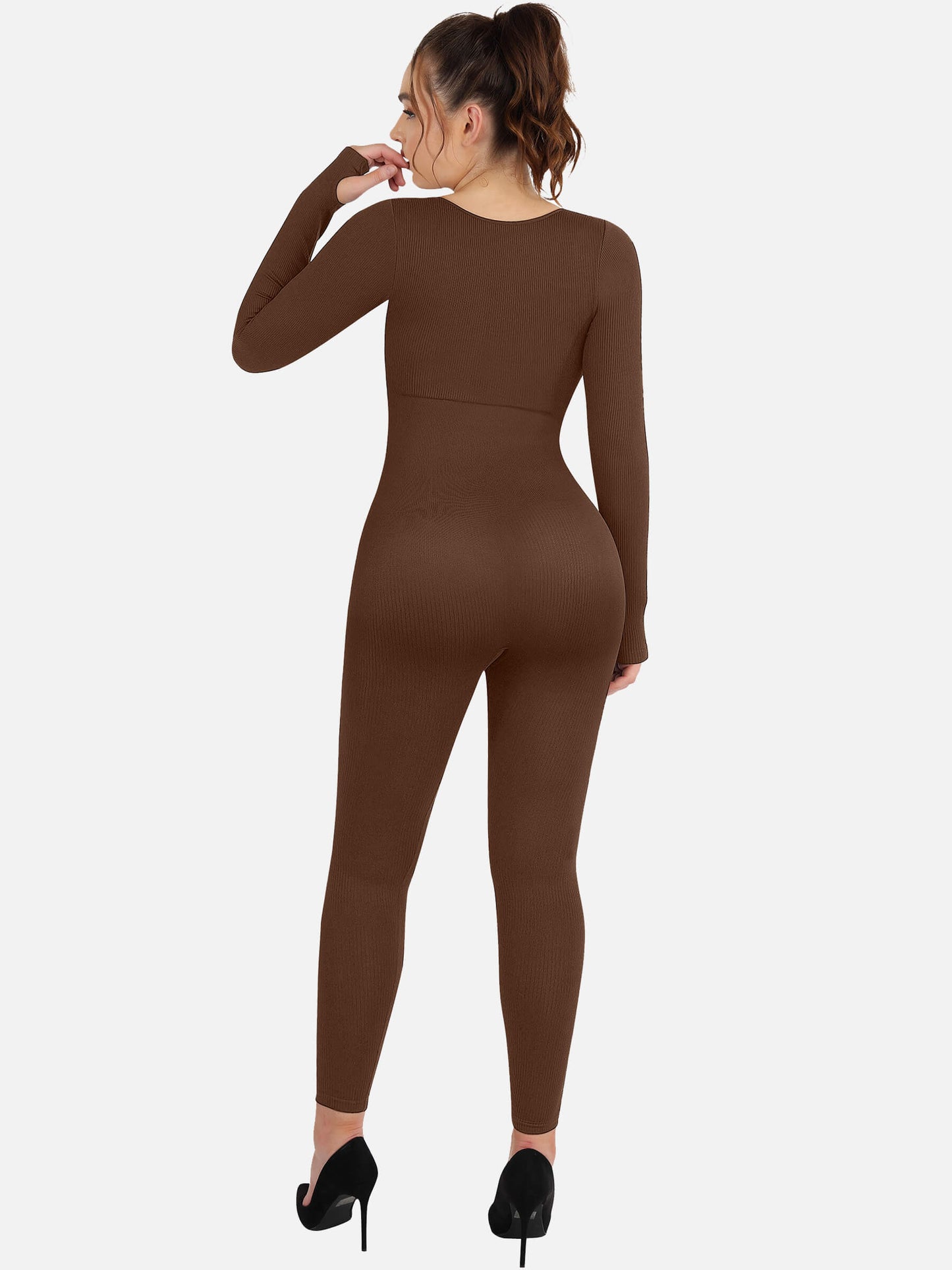 Full Body Tummy Control Long Sleeve Jumpsuits