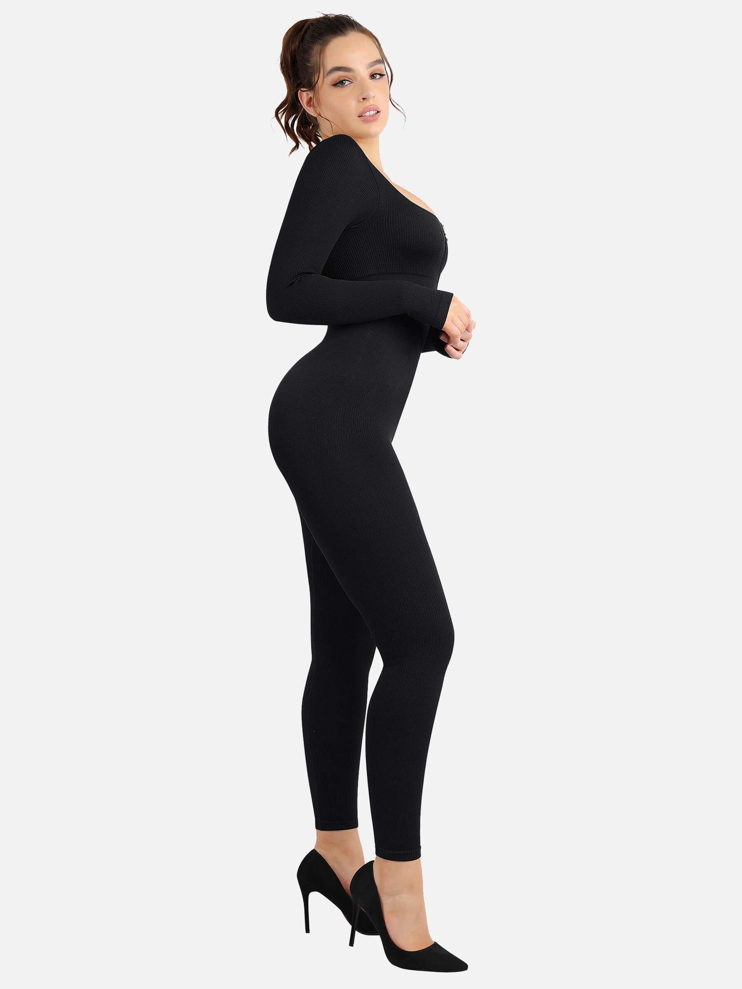 Full Body Tummy Control Long Sleeve Jumpsuits