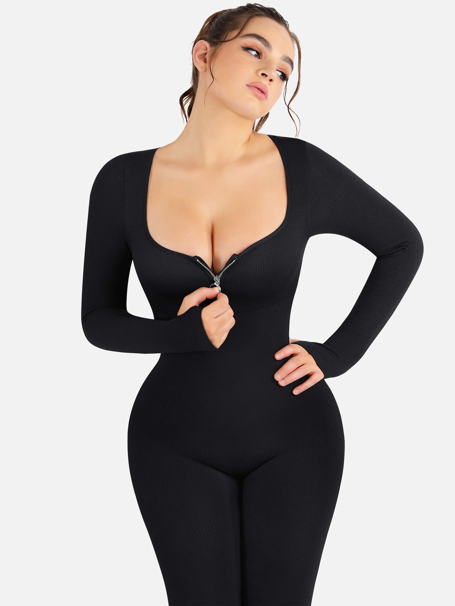 Full Body Tummy Control Long Sleeve Jumpsuits