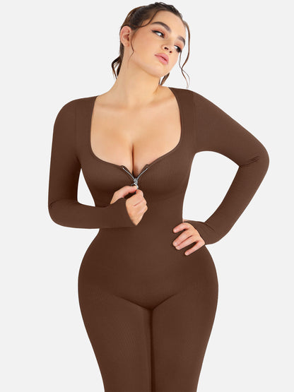 Full Body Tummy Control Long Sleeve Jumpsuits