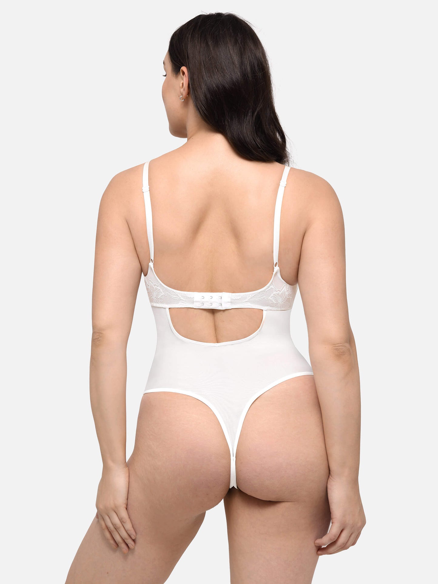 Sculpting Lace Shapewear Thong Bodysuit