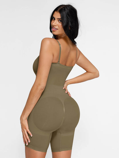 Seamless Strapless Bodysuit with Removable Straps