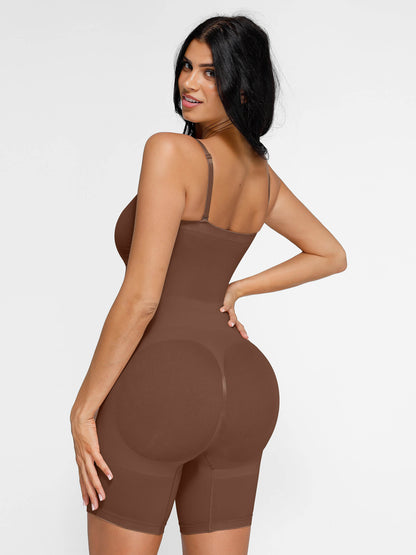 Seamless Strapless Bodysuit with Removable Straps