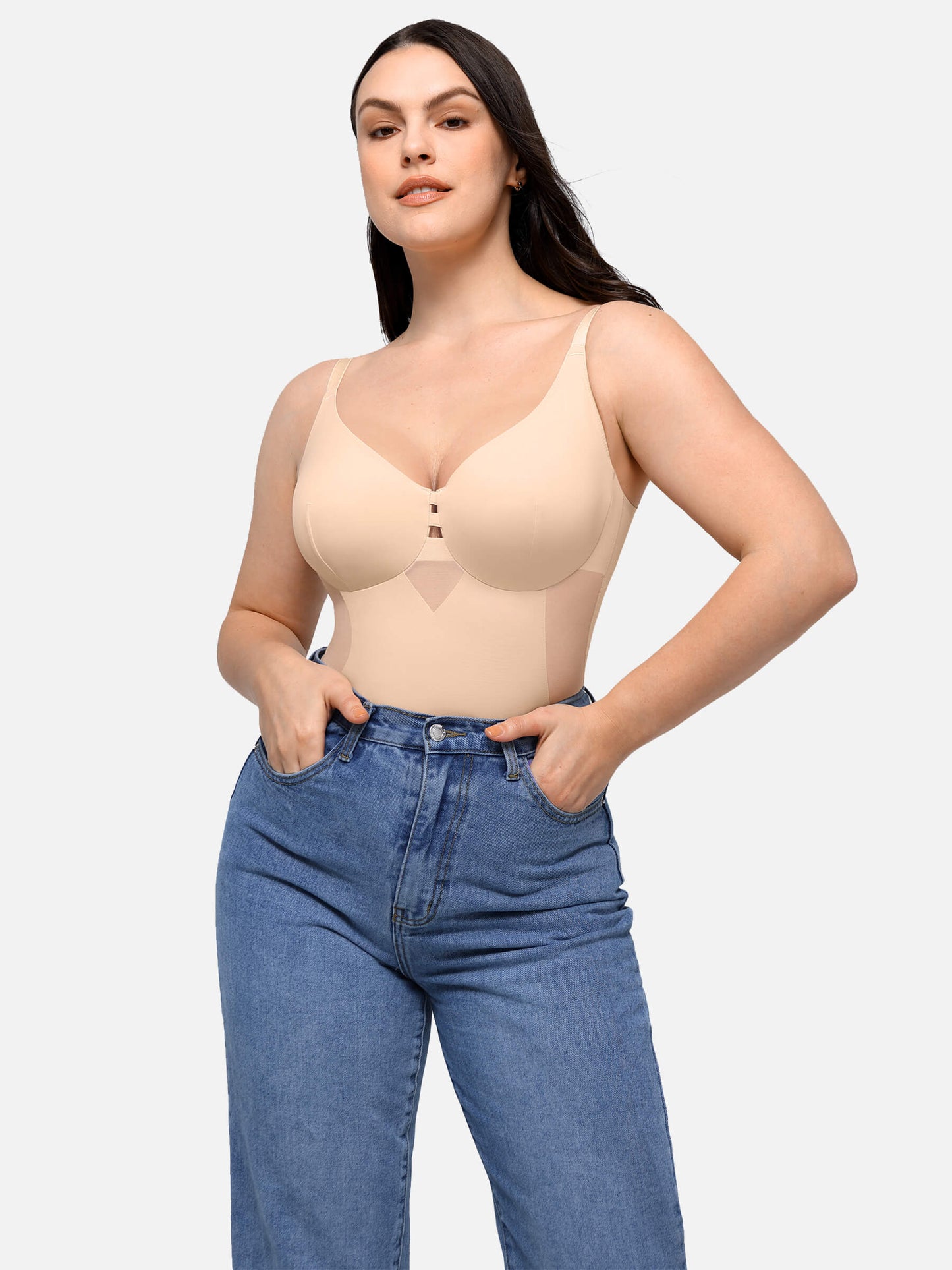 Feelingirl Nahtlose Shapewear zur Taillenkontrolle und Bruststraffung