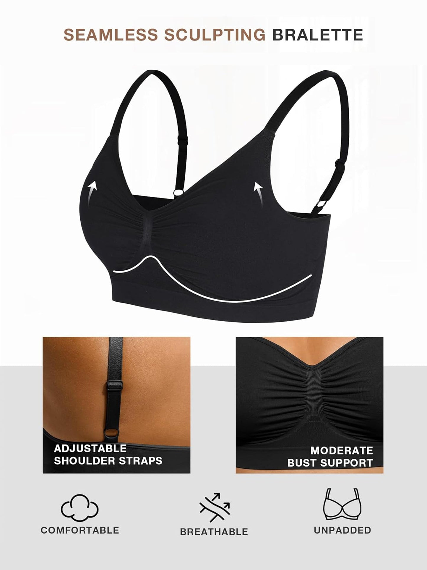 Smooth Seamless Comfort Wireless Bra