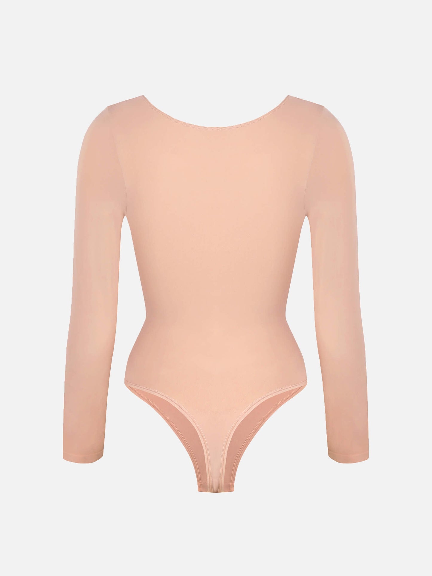 Seamless Long Sleeve Tummy Control Thong Bodysuit