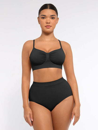 Wireless Bra & Seamless Tummy Control Brief Set