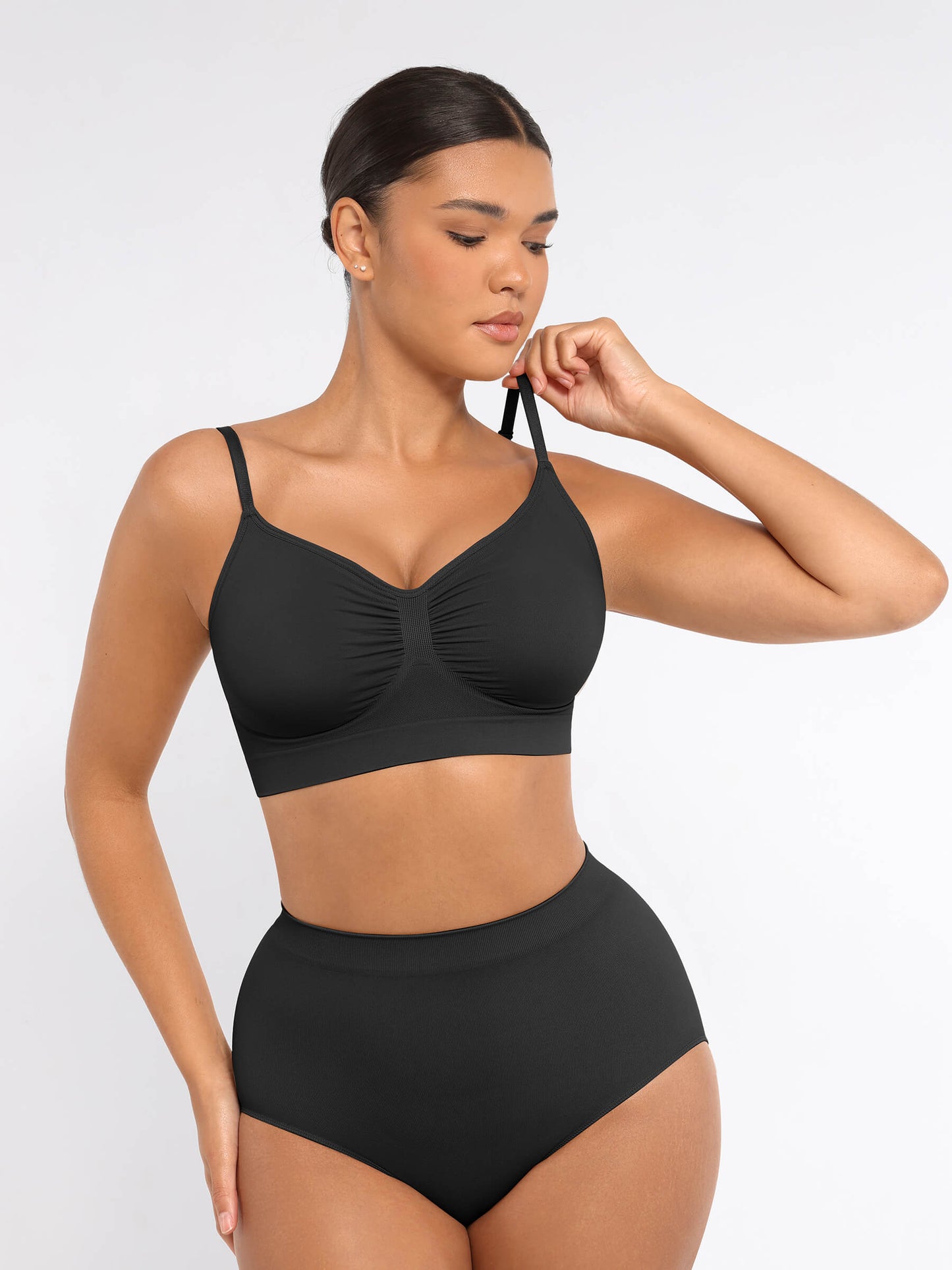 Wireless Bra & Seamless Tummy Control Brief Set