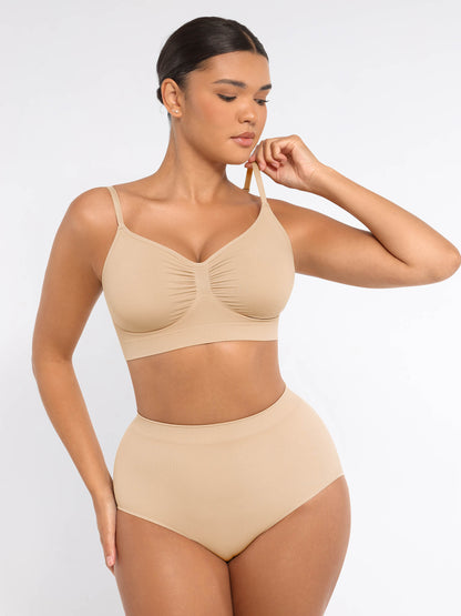 Wireless Bra & Seamless Tummy Control Brief Set