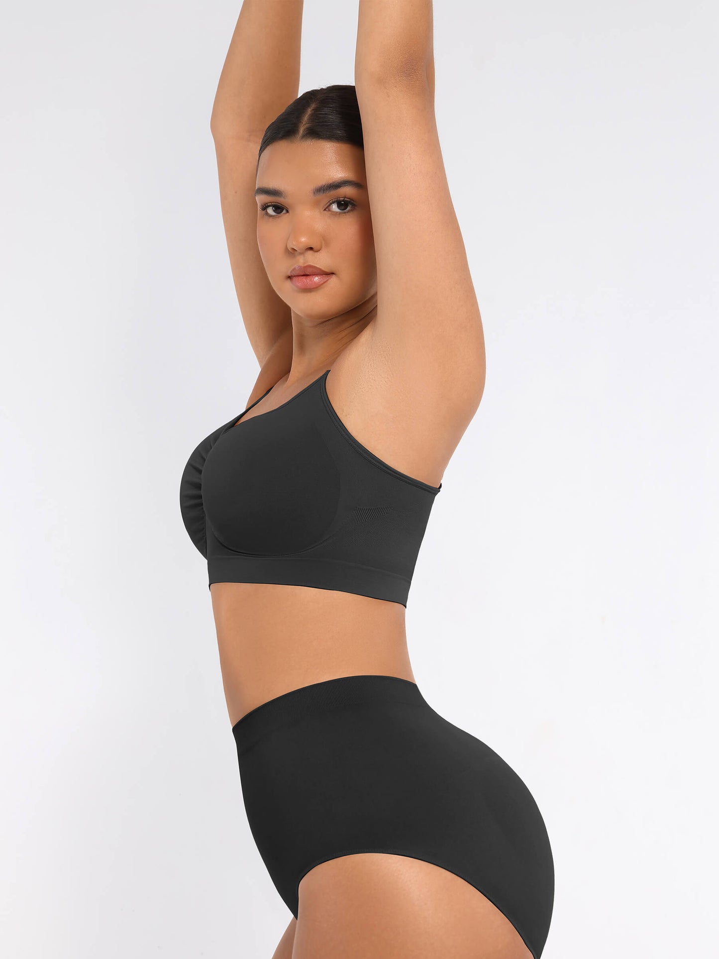 Ensemble soutien-gorge sans armature et culotte gainante sans couture 