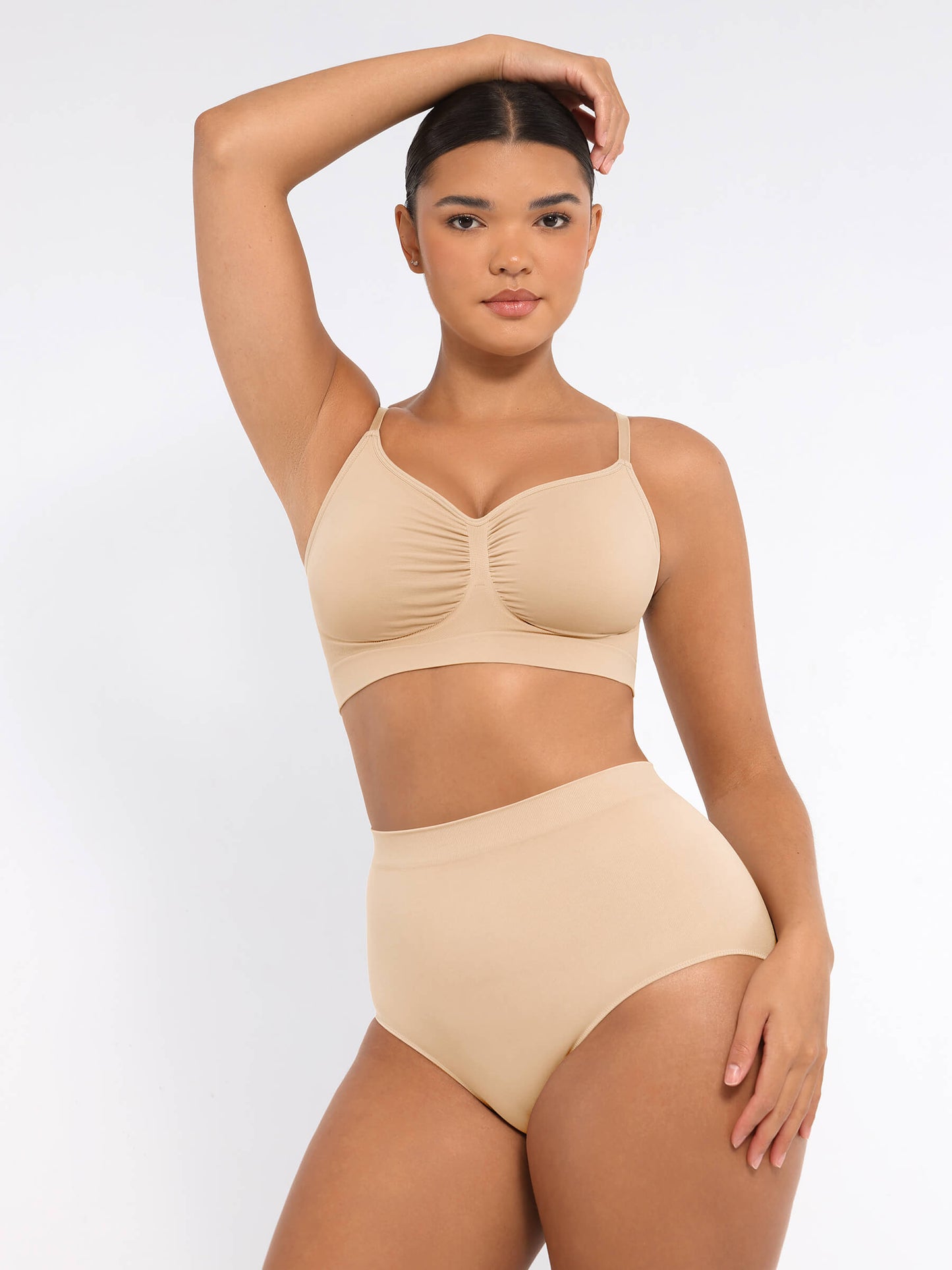 Wireless Bra & Seamless Tummy Control Brief Set