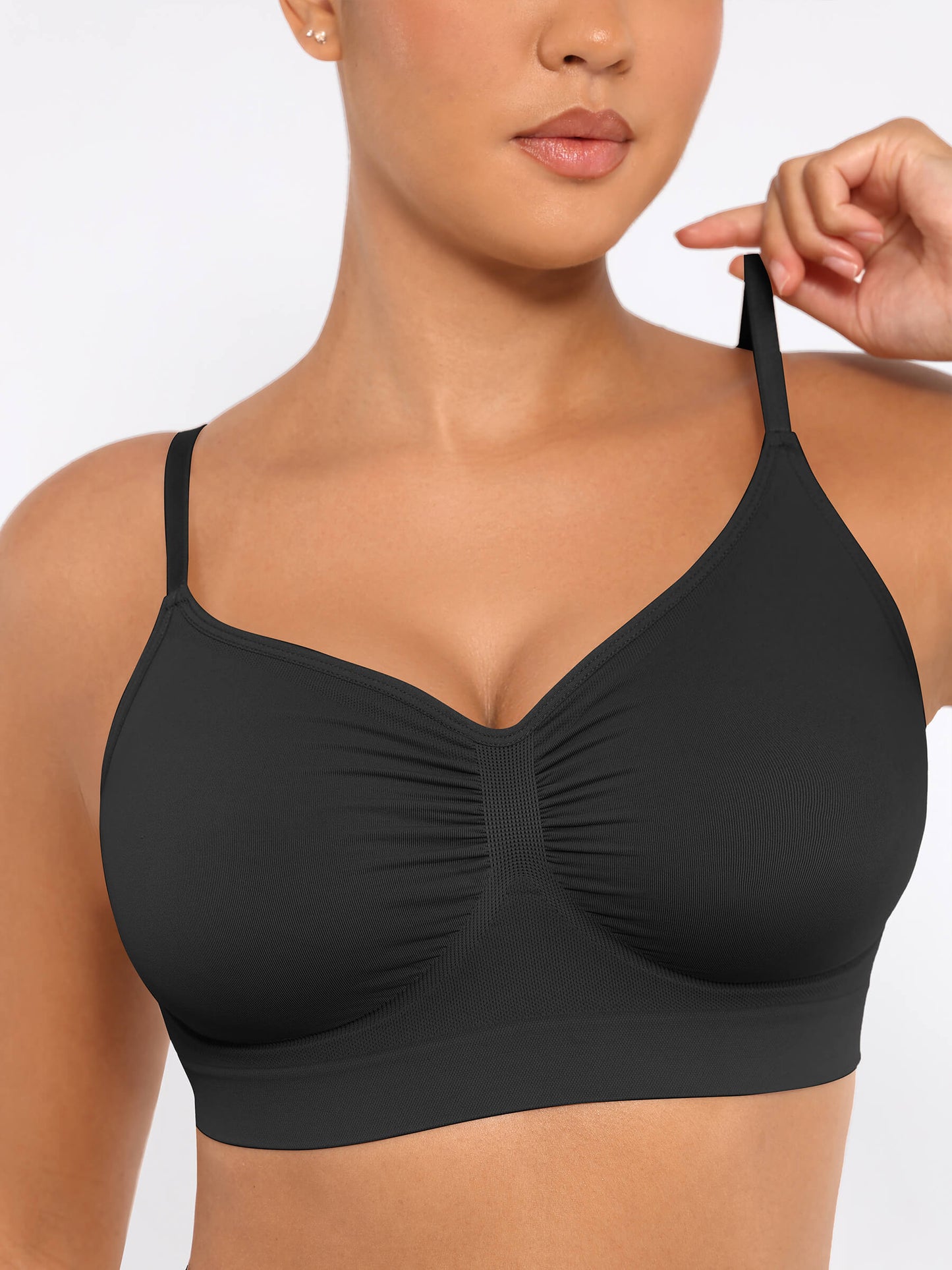 Ensemble soutien-gorge sans armature et culotte gainante sans couture 