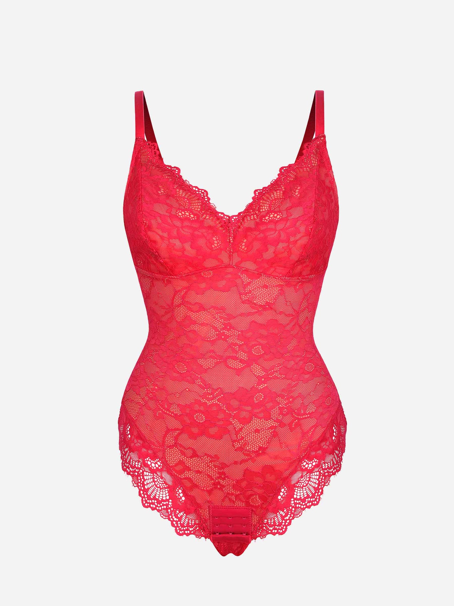 Lace V Neck Full Bodysuit Underwear