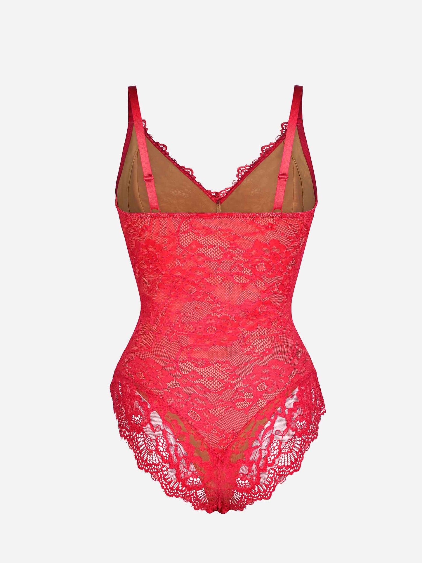 Lace V Neck Full Bodysuit Underwear