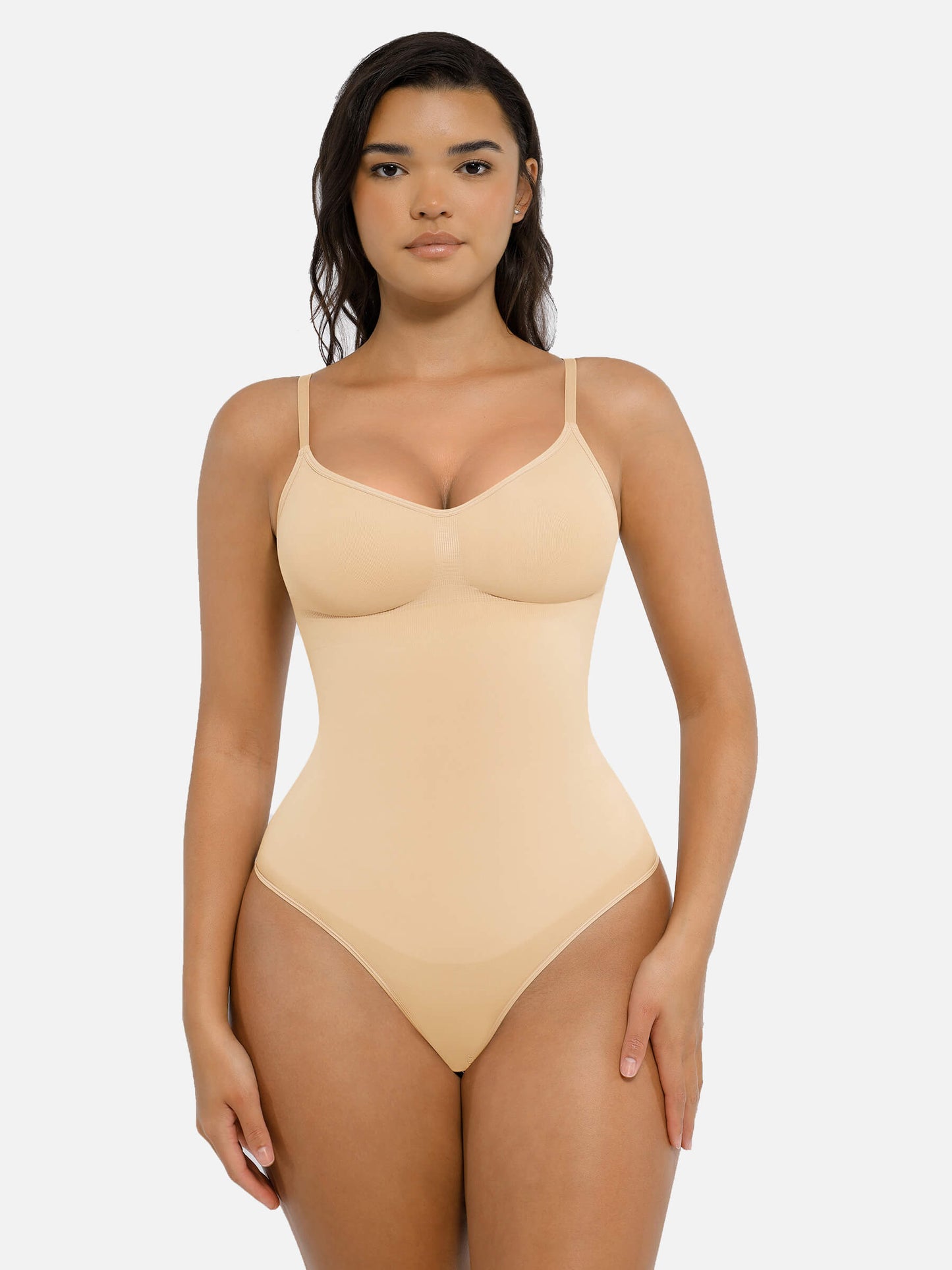 Tummy Control Seamless Thong Bodysuit
