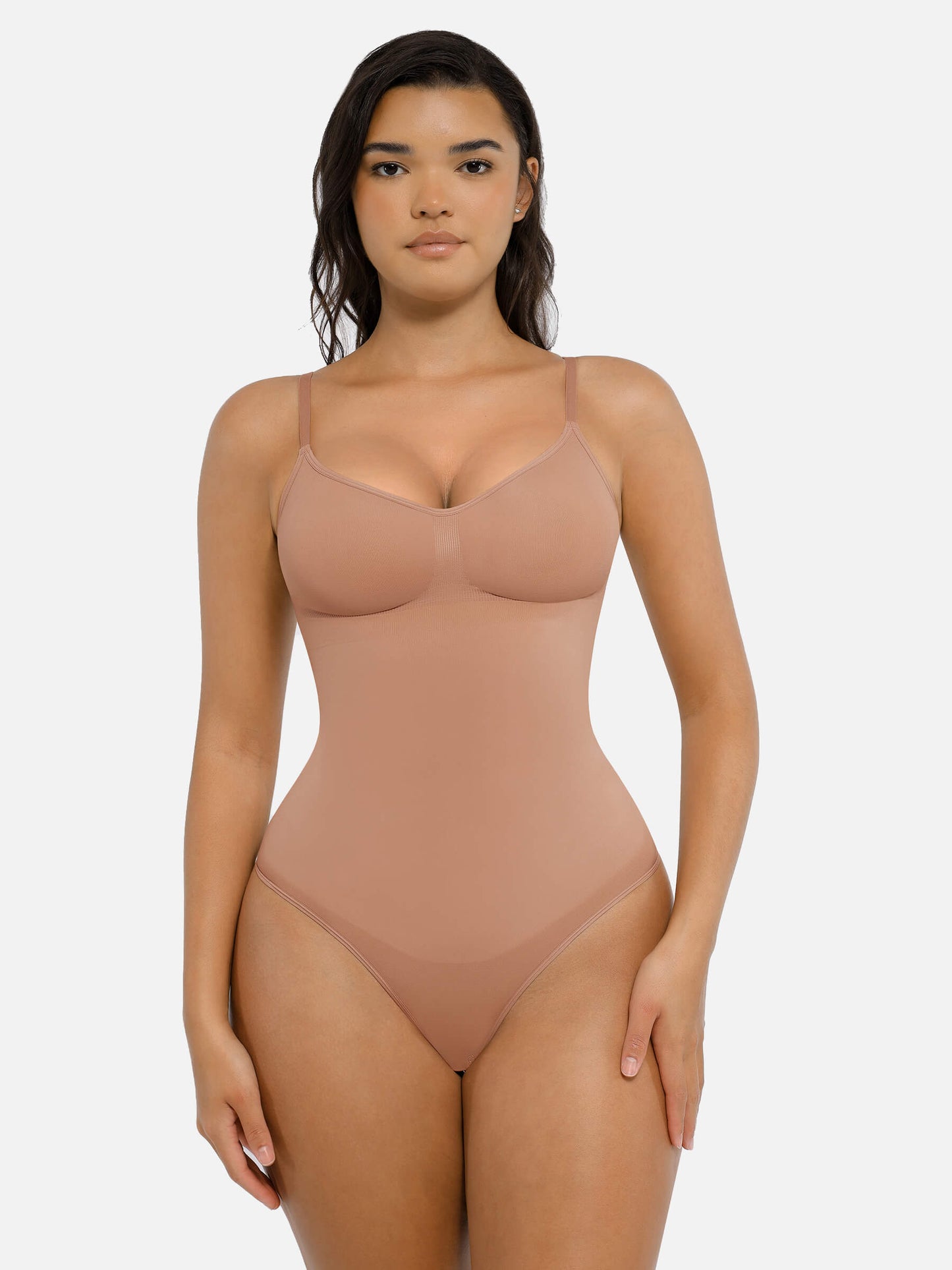 Tummy Control Seamless Thong Bodysuit