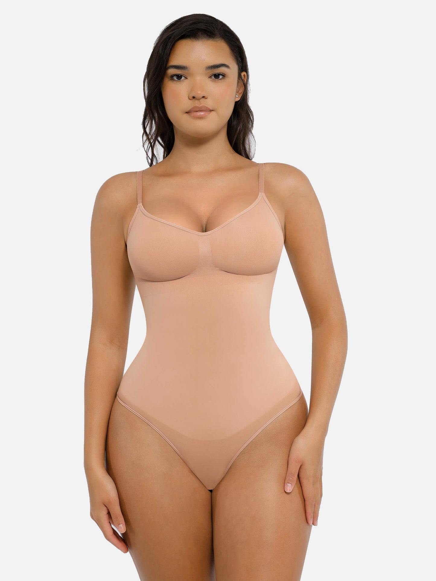 Tummy Control Seamless Thong Bodysuit