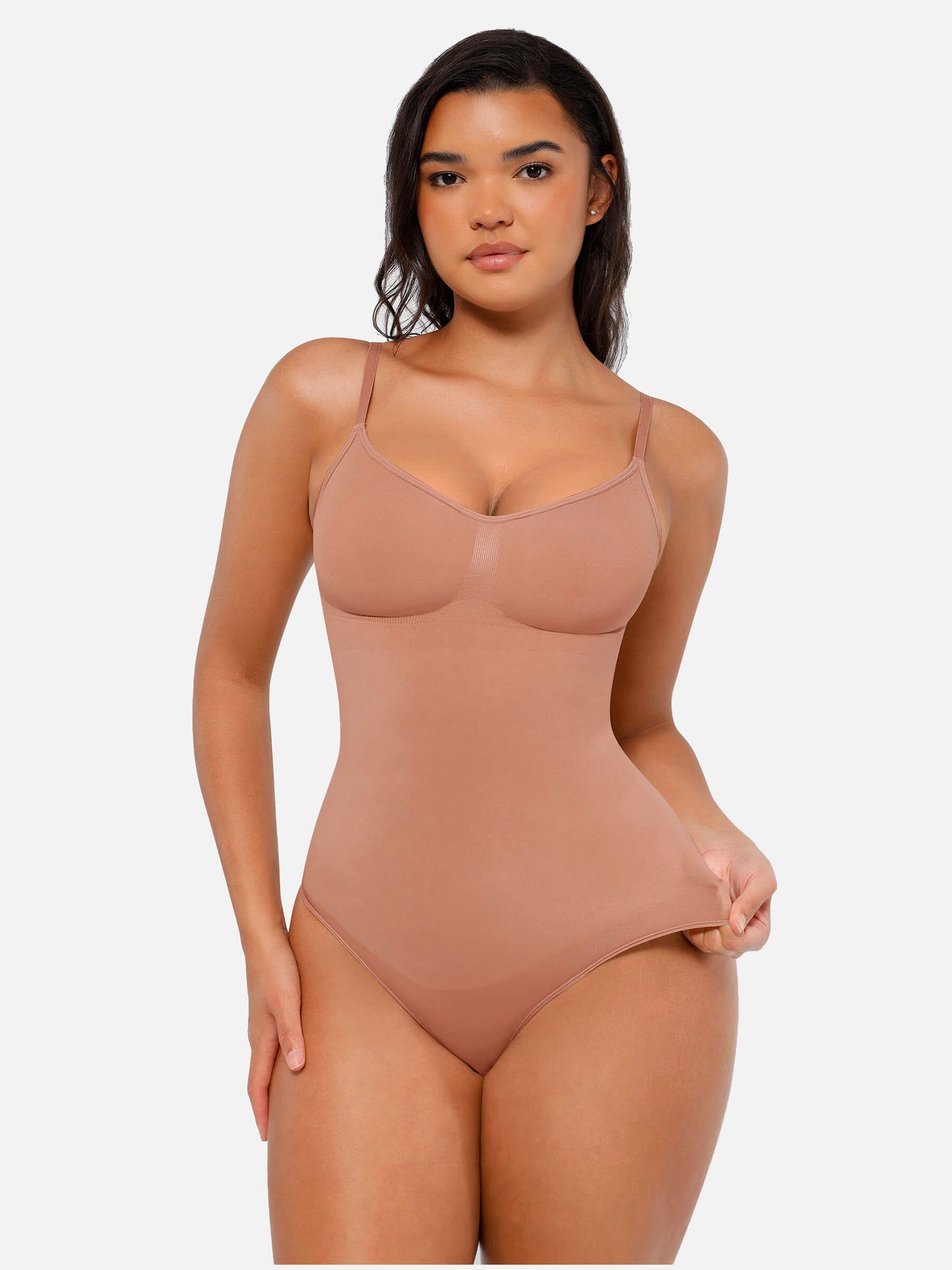 Tummy Control Seamless Thong Bodysuit