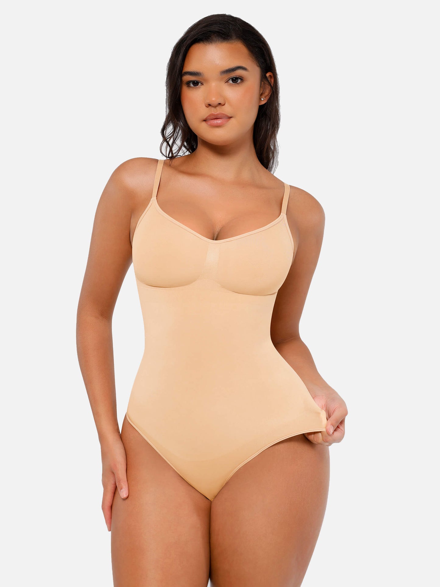 Tummy Control Seamless Thong Bodysuit