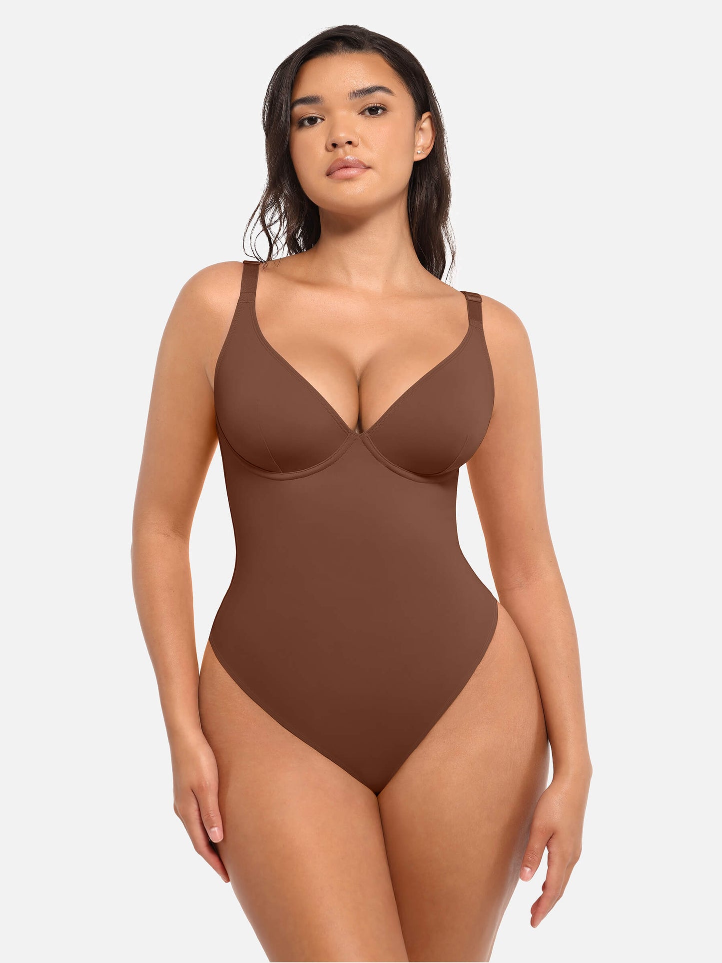 V Neck Tummy Control Bodysuit