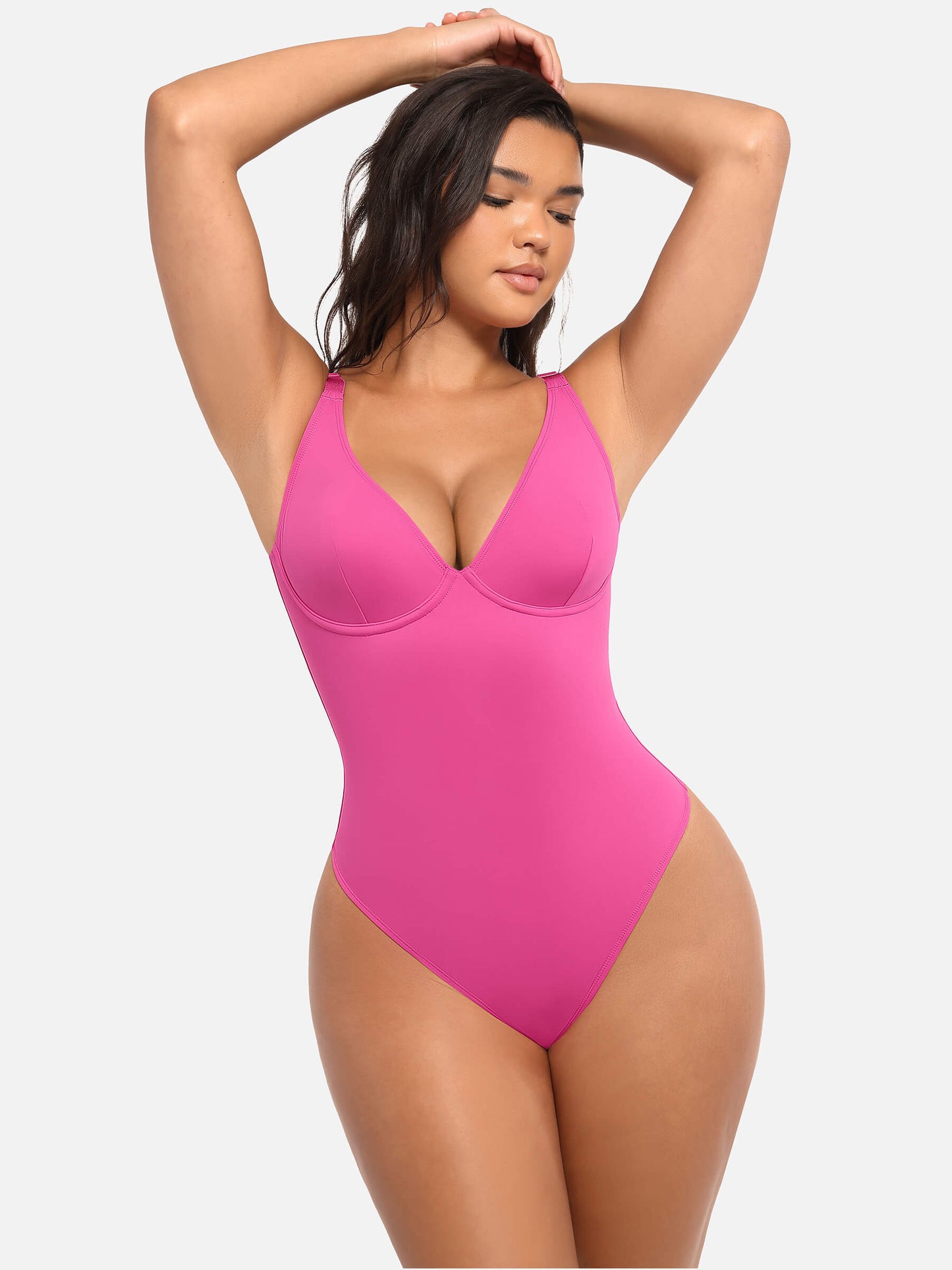 V Neck Tummy Control Bodysuit