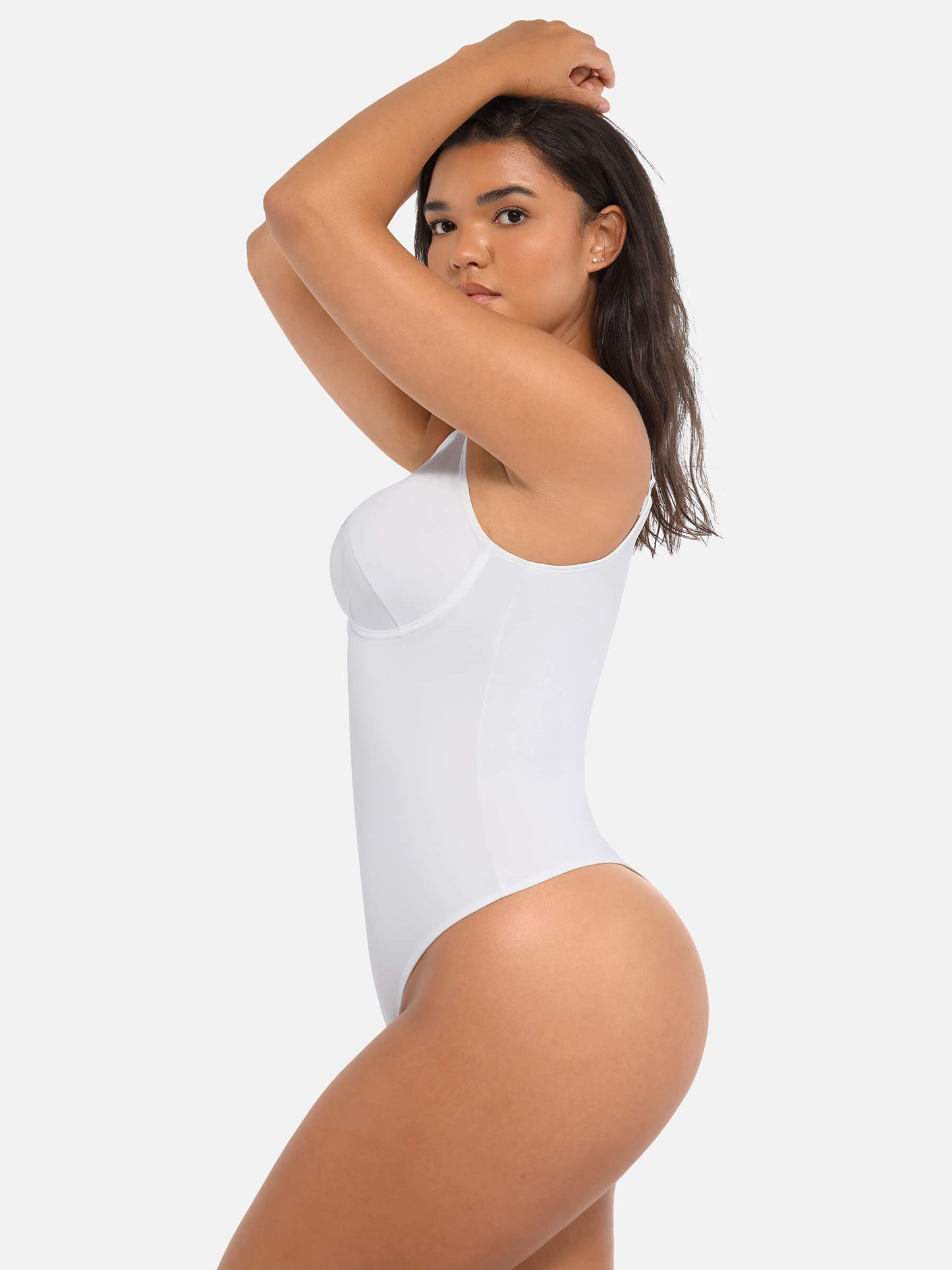 Bodysuit mit V-Ausschnitt und Bauchkontrolle