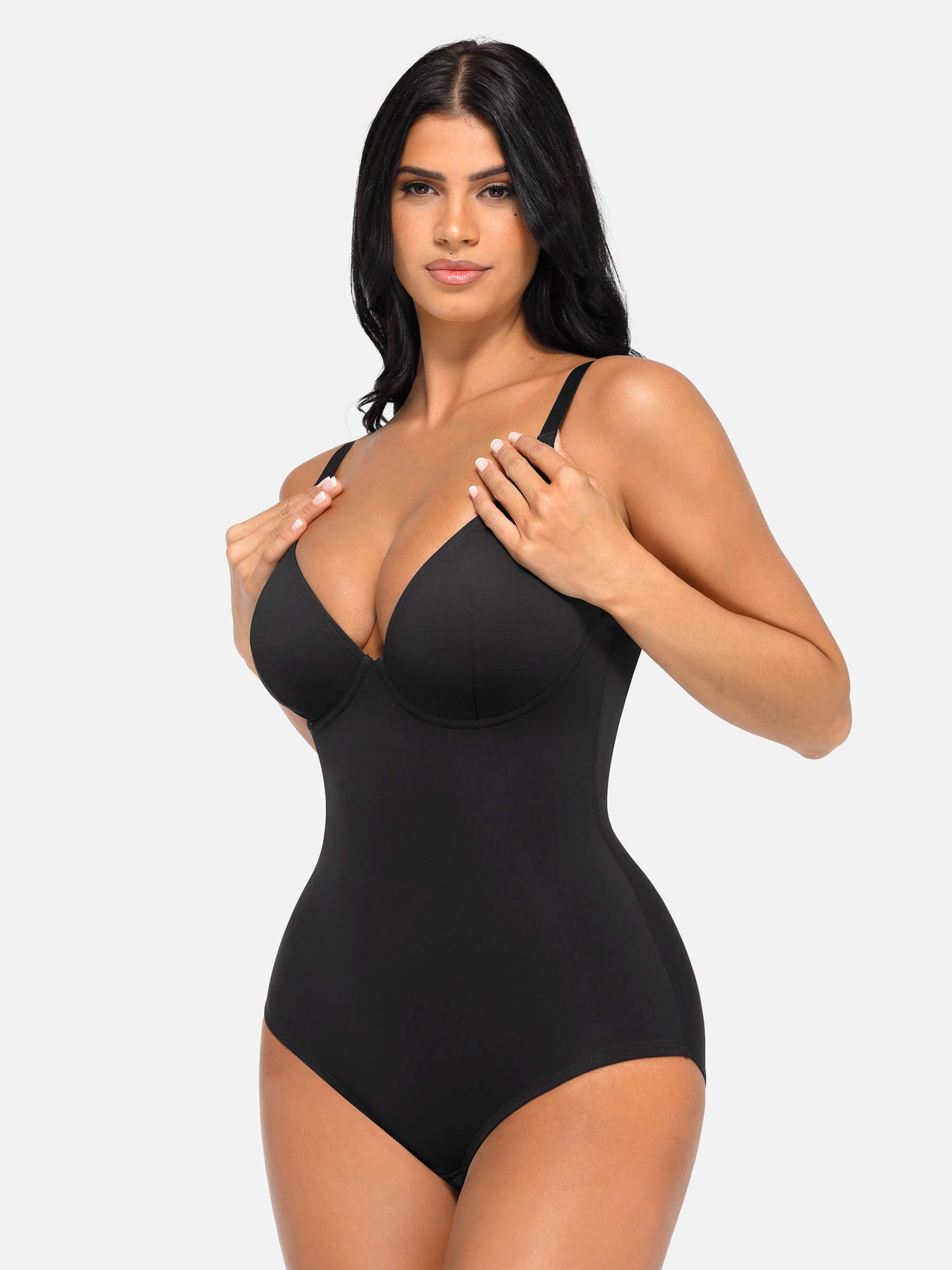 V Neck Tummy Control Bodysuit