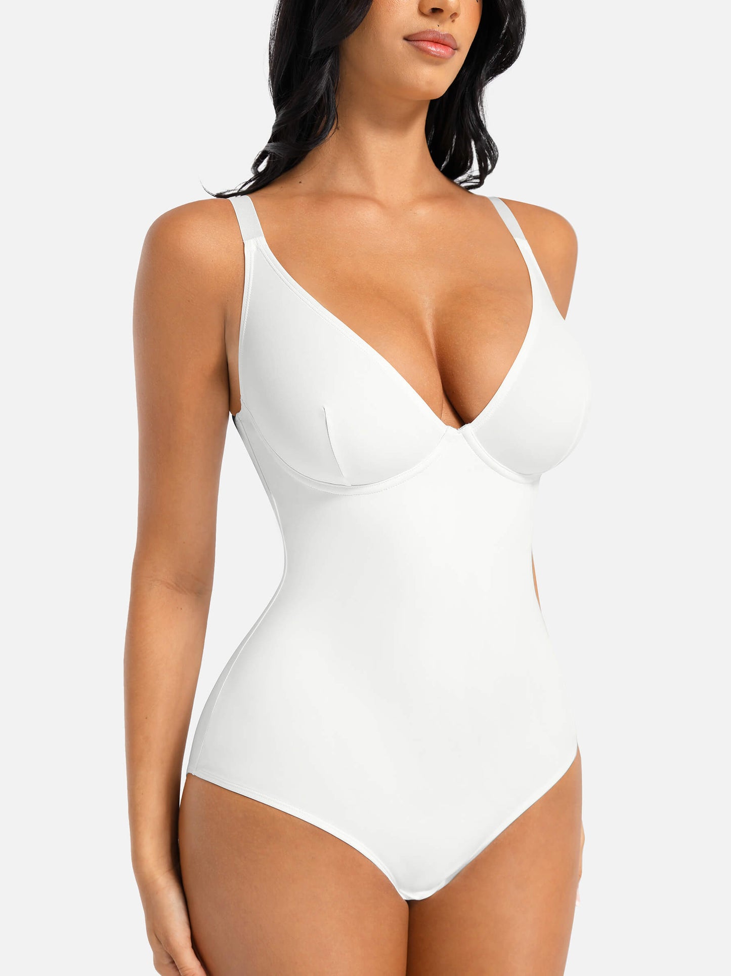 V Neck Tummy Control Bodysuit
