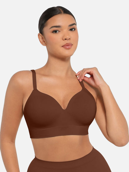 Wireless Push-Up Seamless Comfort Full Coverage Bra