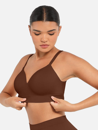 Wireless Push-Up Seamless Comfort Full Coverage Bra