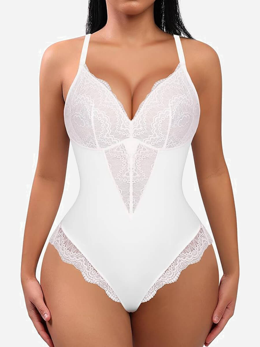 Low-back Ultra-versatile Lace Bodysuit