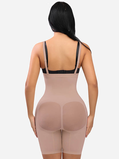 Nahtloser, offener Damen-Bauchkontroll-Bodysuit