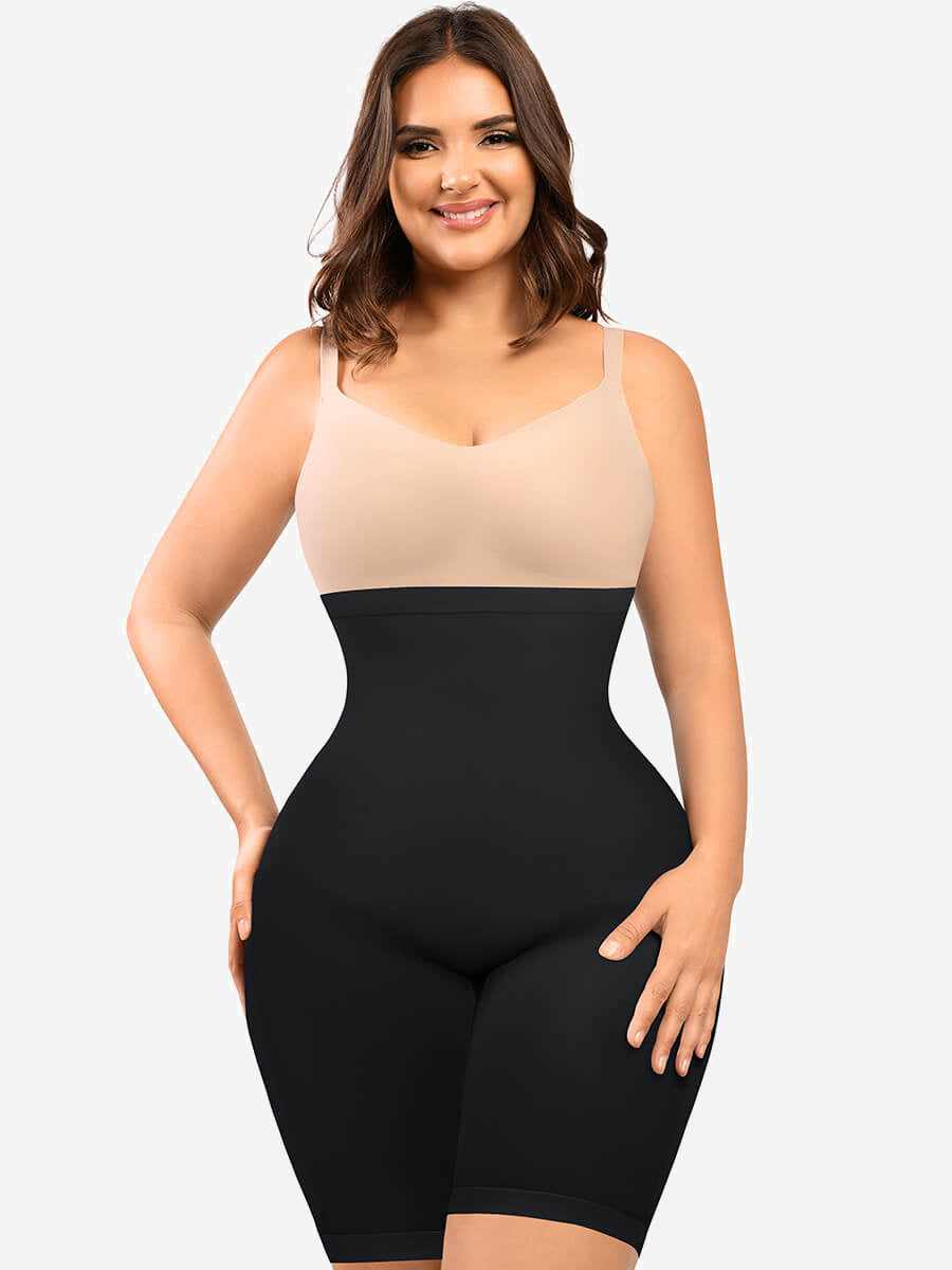 Nahtloser, offener Damen-Bauchkontroll-Bodysuit