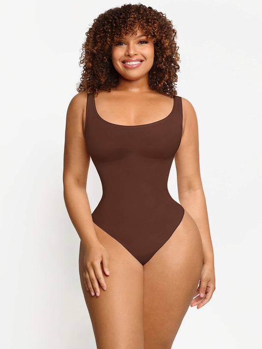 Seamless Outerwear Belly Control Thong Bodysuit