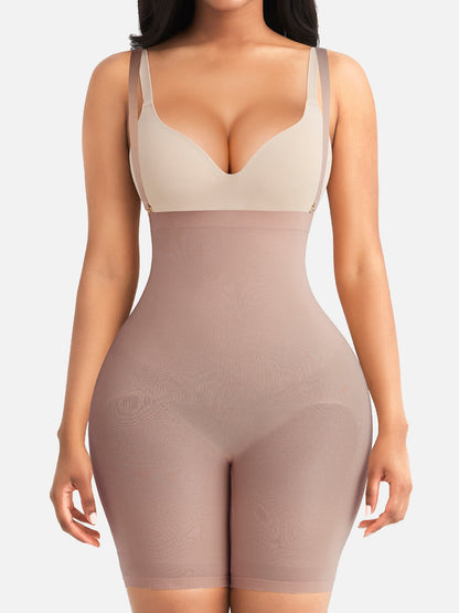 Nahtloser, offener Damen-Bauchkontroll-Bodysuit