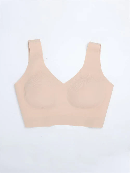 Soutien-gorge confort sans fil à col en V